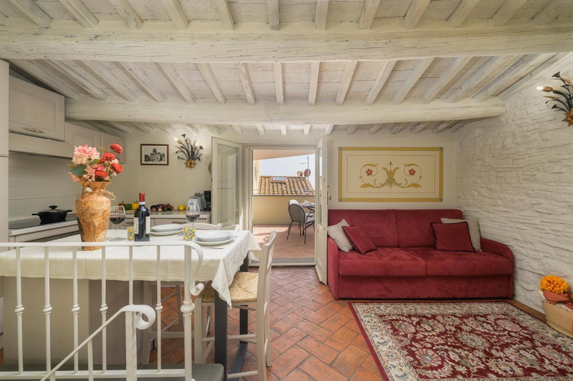 Terrazza Silena, Centro Storico Con Vista Cortona! 아파트 외부 사진